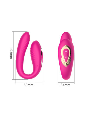 Rotating wearable dual vibrator