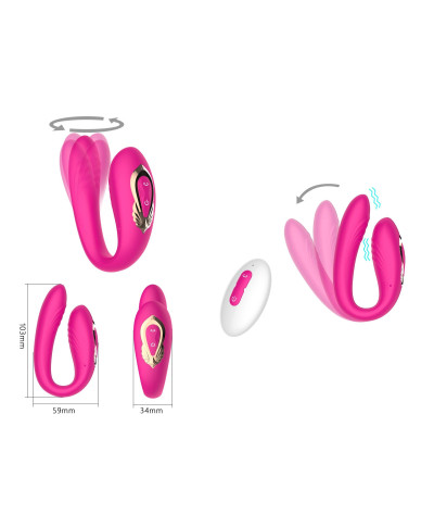 Rotating wearable dual vibrator