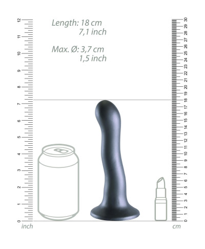 Profilowane dildo do stymulacji punktu G strapon silikonowe