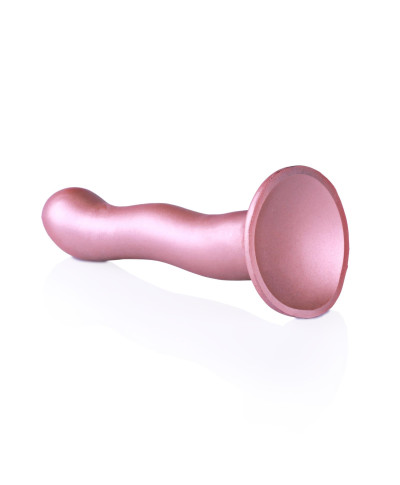 Różowe dildo do stymulacji punktu G strapon silikonowe 17 cm