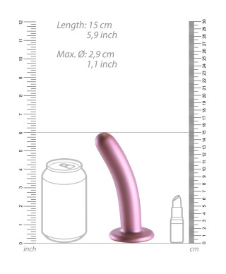 Smooth Silicone G-Spot Dildo - 6 145 cm