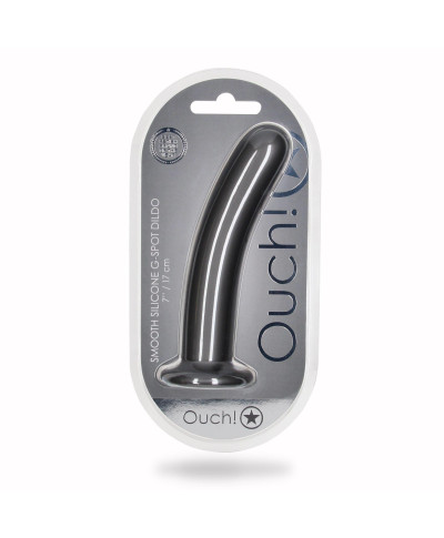 Smooth Silicone G-Spot Dildo - 7 17 cm