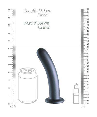 Smooth Silicone G-Spot Dildo - 7 17 cm