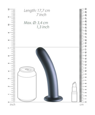 Smooth Silicone G-Spot Dildo - 7 17 cm