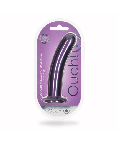 Smooth Silicone G-Spot Dildo - 7 17 cm