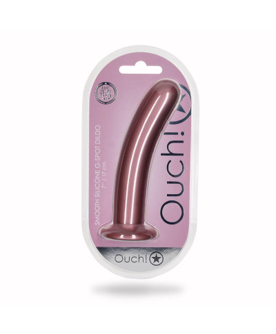 Smooth Silicone G-Spot Dildo - 7 17 cm