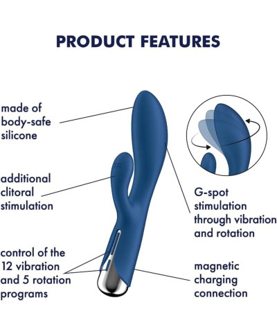 Satisfyer Spinning Rabbit 1 Blue