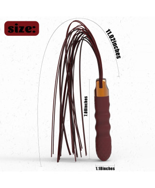 Pejcz bicz z korkiem wibratorem analnym 2w1 stymulacja analna plug