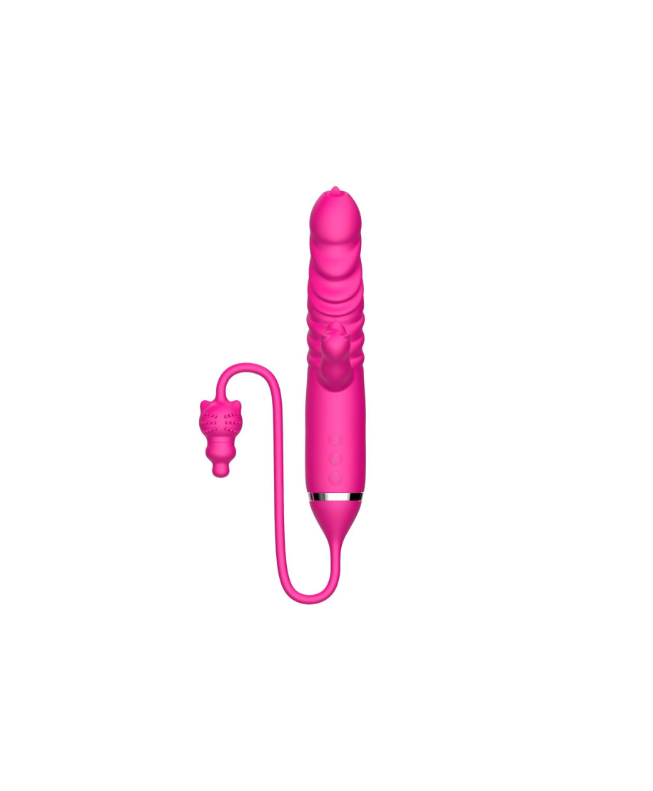 Tongue licking Triple Stimulation Thrusting Vibrator