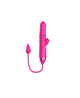 Tongue licking Triple Stimulation Thrusting Vibrator