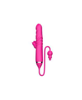 Tongue licking Triple Stimulation Thrusting Vibrator