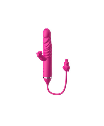 Tongue licking Triple Stimulation Thrusting Vibrator