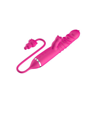 Tongue licking Triple Stimulation Thrusting Vibrator