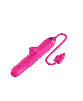 Tongue licking Triple Stimulation Thrusting Vibrator