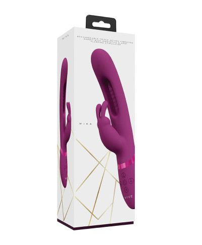 Mika - Triple Rabbit with G-Spot Flapping - Pink