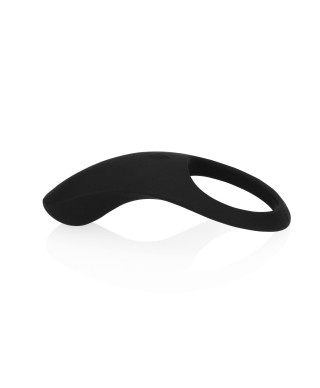 Pointed Vibrating Cock Ring - Licorice Black