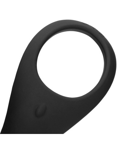 Pointed Vibrating Cock Ring - Licorice Black