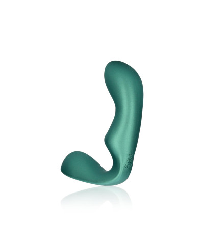 Pointed Vibrating Prostate Massager with Remote Control - Metallic Green