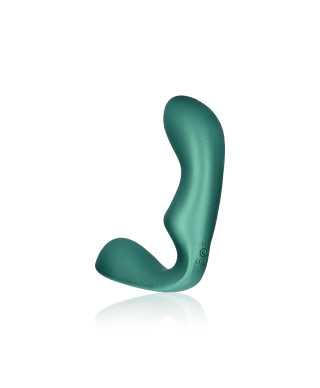 Pointed Vibrating Prostate Massager with Remote Control - Metallic Green