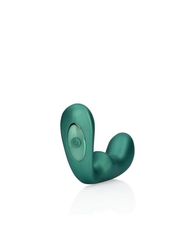 Pointed Vibrating Prostate Massager with Remote Control - Metallic Green