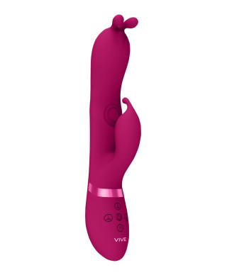 Gada - Vibrating Bunny Ear G-Spot Rabbit with Pulse Wave Shaft