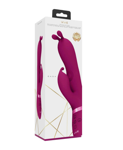 Gada - Vibrating Bunny Ear G-Spot Rabbit with Pulse Wave Shaft