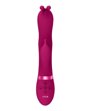 Gada - Vibrating Bunny Ear G-Spot Rabbit with Pulse Wave Shaft