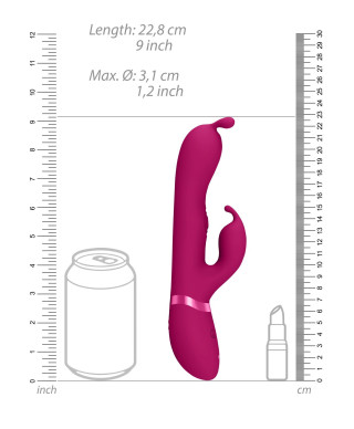 Gada - Vibrating Bunny Ear G-Spot Rabbit with Pulse Wave Shaft