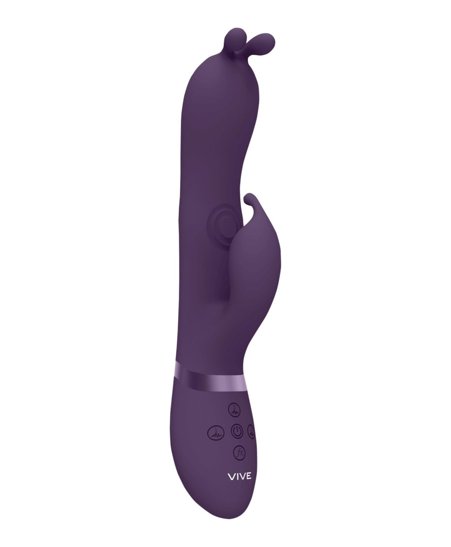 Gada - Vibrating Bunny Ear G-Spot Rabbit with Pulse Wave Shaft