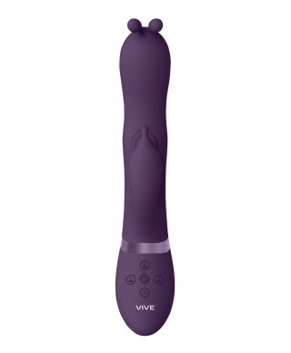 Gada - Vibrating Bunny Ear G-Spot Rabbit with Pulse Wave Shaft