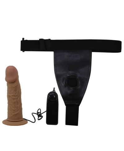 PRETTY LOVE - HARNESS BRIEFS- Draven Strap-On 68 Dildo vibration