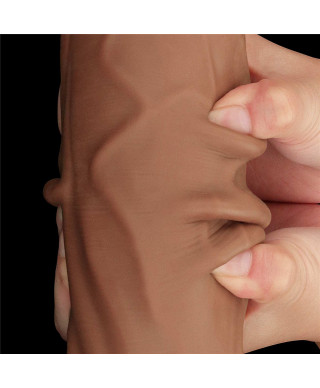 12 King Sized Sliding Skin Dual Layer Dong Brown