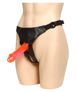 Idealne dildo do strap-ona silikonowe gładkie 18cm