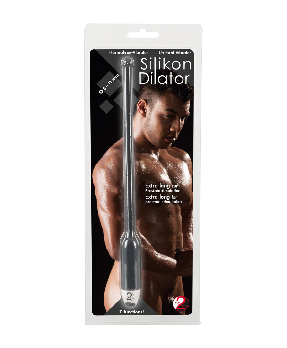Silikonowa sonda do cewki dilator wibracje 27cm