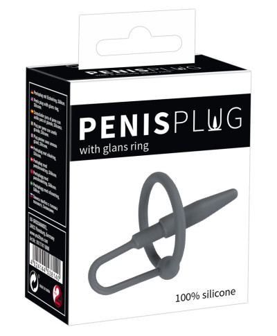 Penis Plug with Glans Ring