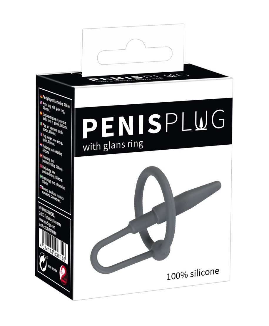 Penis Plug with Glans Ring