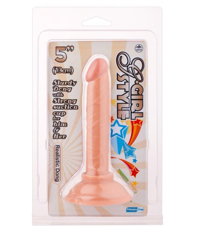 Dildo realistyczny naturalny penis przyssawka 15cm