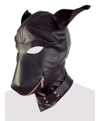 Imitation leather dog mask