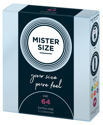 Mister Size 64mm pack of 3