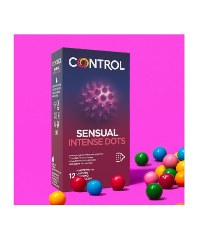 Prezerwatywy-Control Sensual Intense Dots 12s