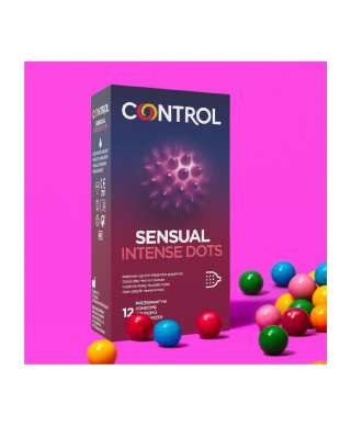 Prezerwatywy-Control Sensual Intense Dots 12s