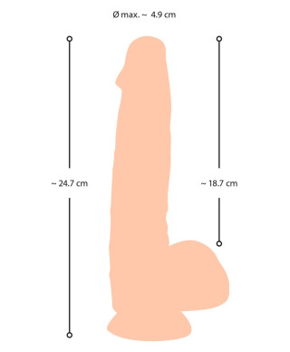 NS Dildo with movable skin 25