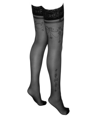 Hold-up Stockings Black 5