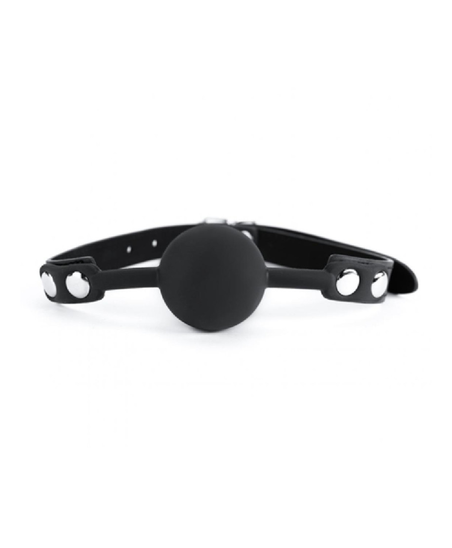 Black Silicone Ball Gag