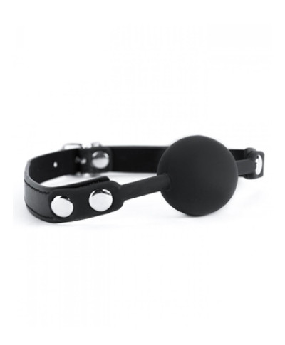 Black Silicone Ball Gag