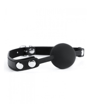 Black Silicone Ball Gag