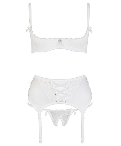 Shelf Bra Set white 75BS