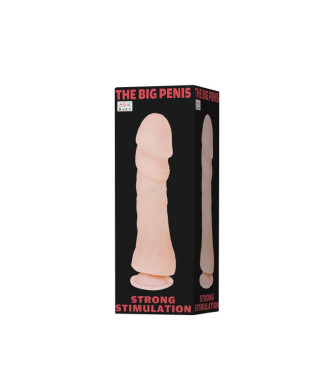 Duży naturalny penis dildo z przyssawką 26cm