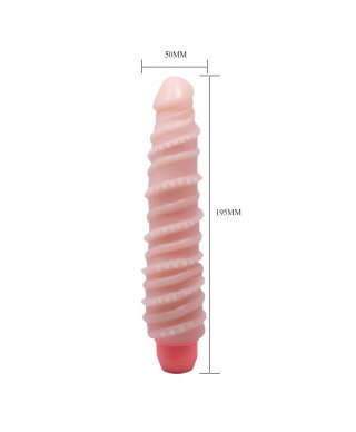 Wibrator zginany z kręgosłupem spiralny sex 19cm