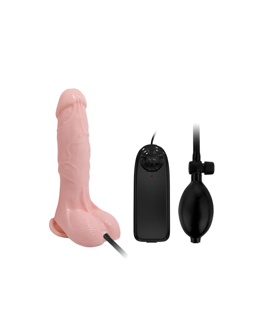 Realistyczne wibrujące pompowane dildo na pilota